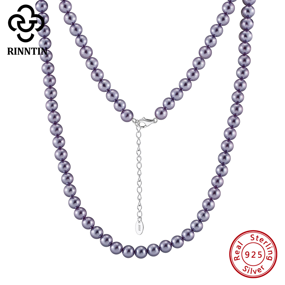 Rinntin 925 シルバーシンプルなパールチョーカーネ - Pearl Choker Necklace Vintage のレビューと価格