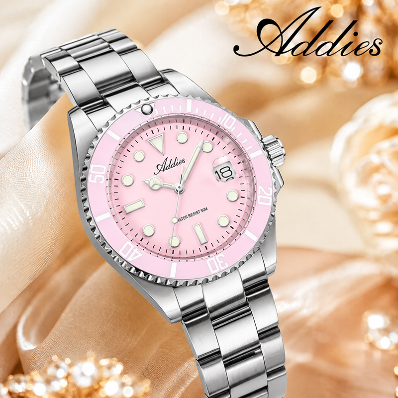 ADDIES 36 ミリメートル 50 メートル防水女性の腕 - Watch Accessories のレビューと価格
