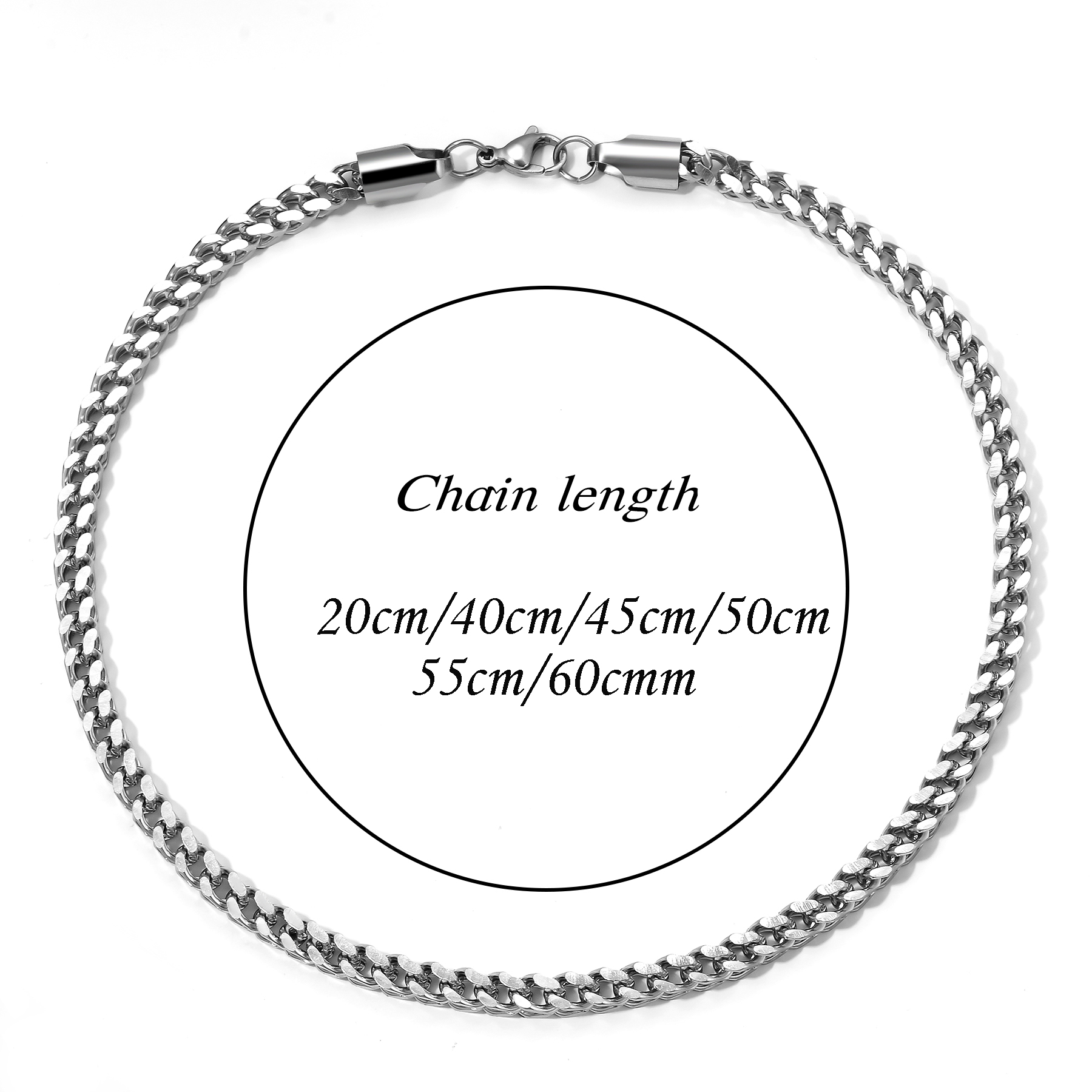 1個入り、サイズ2.5mm～5mm、ゴールド/シルバー、31 - Cuban Link Chain 12Mm のレビューと価格