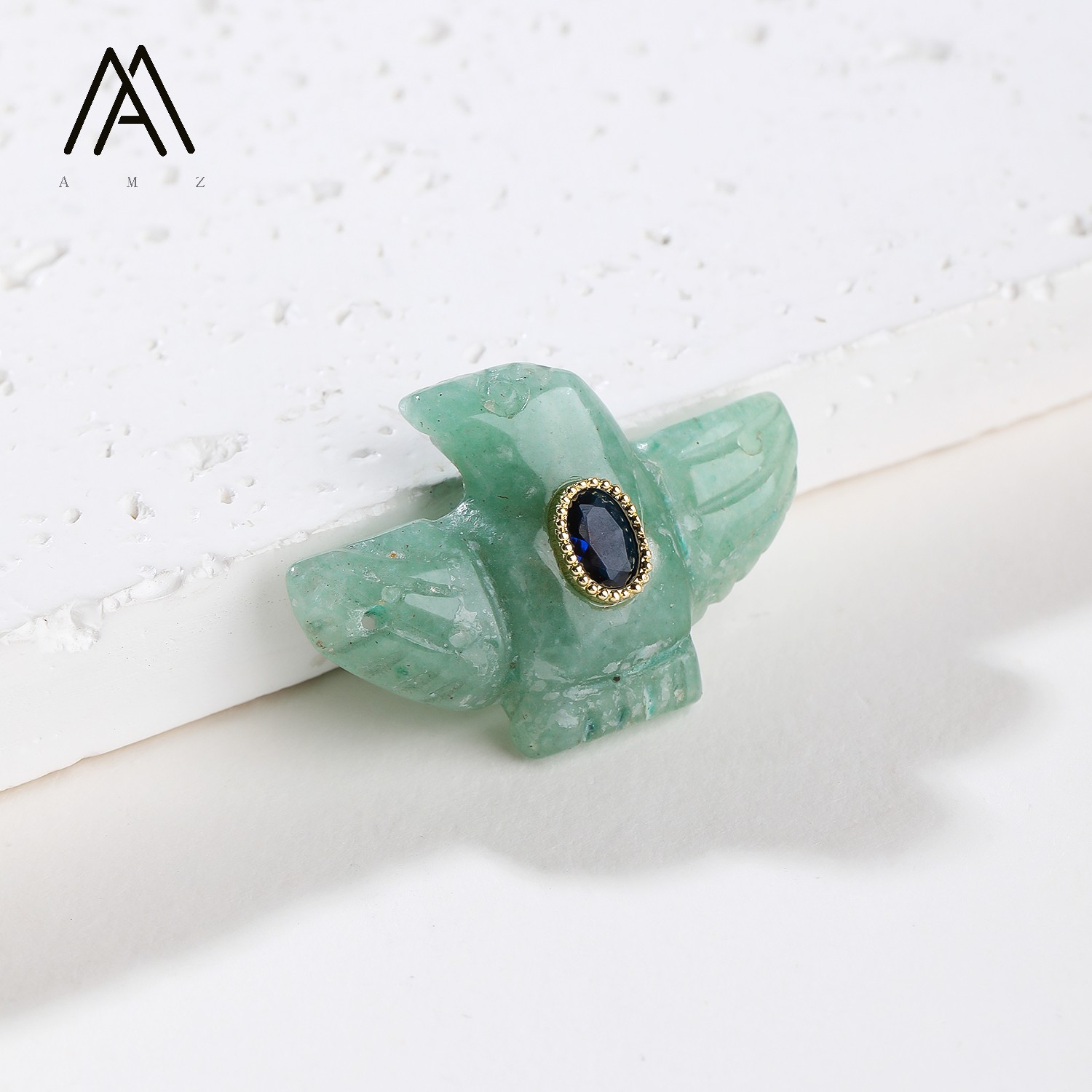 1個、3個、5個、10個入りの彫刻模様のワシのチャーム。クリ - Crystal Pendant Necklace Natural Stone のレビューと価格